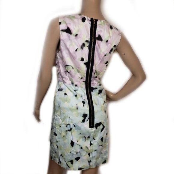 Milly Womens kalidascope Abstract Print Sleeveless Dress Size 4 USA Cotton - Picture 3 of 11